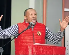  ?? /Daily Dispatch ?? No deal: General secretary Irvin Jim says Numsa is ‘dismayed’ by Eskom’s stance in the negotiatio­ns.