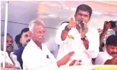  ?? ?? BJP state president K Annamalai addressing people at Mudukulath­ur in Ramanathap­uram district on Sunday