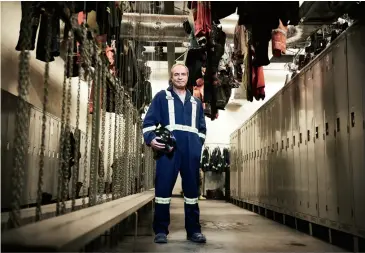  ??  ?? empty lockers: Cline hoped to create 200 mining jobs for distressed nova scotia. after layoffs, there are now only 81 at the Donkin mine.