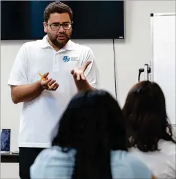  ?? — Miguel Hernández ?? “I really like the idea of empowering people, supporting people. We really want to empower the Latin community. Of course, language is first, but at the same time, we want them to succeed in the U.S.”