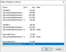  ??  ?? Select the partition you want to encrypt.
