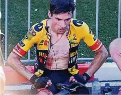  ?? Foto: dpa ?? Für Primoz Roglic ist die 77. Spanien-Rundfahrt vorbei.