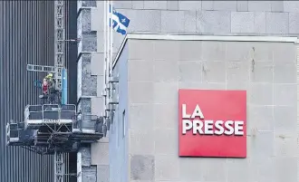  ?? GRAHAM HUGHES/THE CANADIAN PRESS ?? The Conservati­ves are angry that the Liberal media package is an attempt to sway journalist­s in the lead-up to next year’s federal election. Above, offices of La Presse in Montreal.