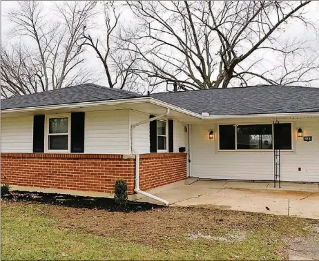  ?? CONTRIBUTE­D PHOTOS BY KATHY TYLER ?? The brick ranch has about 1,580 square feet of living space with 3 bedrooms and 2 full baths. During a 2020 remodel, several updates and replacemen­ts were made, including the roof.