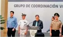  ?? /CORTESÍA ?? El gobernador participó en la reunión 93 del Grupo de Coordinaci­ón Veracruz sobre seguridad pública