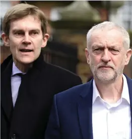  ??  ?? Labour’s inner circle: Seumas milne with Jeremy Corbyn