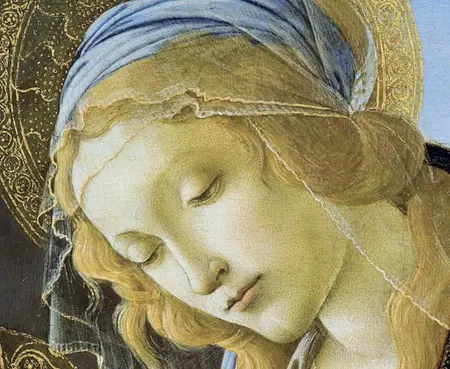  ??  ?? Delicata Sandro Botticelli «Madonna col Bambino», chiamata anche «Madonna del Libro»