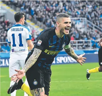  ?? FOTO: EL HERALDO ?? Mauro Icardi ya suma 20 dianas en el torneo y se acerca al líder Belotti, con 22.