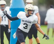  ?? Cliff Grassmick, Daily Camera file ?? Derrion Rakestraw is Colorado’s most experience­d safety despite only moving into the position about a year ago.