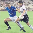  ?? ?? Sergio Porrini in Champions League action for Rangers against Valencia in 1999