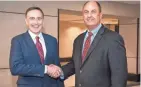  ?? CENTER ADVOCATE MEDIA ?? Jim Skogsbergh, right, and Nick Turkal had been co-CEOs since the merger of Advocate Health Care Network and Aurora Health Care.