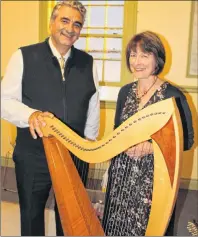  ?? SUBMITTED PHOTO ?? Musicians Saeed Foroughi on santour and Lana Donnelly Quinn on harp will perform in the Unity of Humanity Festival in Charlottet­own on Saturday Oct. 21, 7:30 p.m. at the Florence Simmons Performanc­e Hall at Holland College.