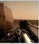  ??  ?? La sonda estadounid­ense InSight se posó en Marte. AFP