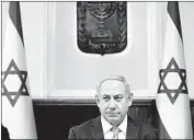  ?? Ronen Zvulun Pool Photo ?? BENJAMIN NETANYAHU dismissed the allegation­s as “yet another attack from my enemies.”