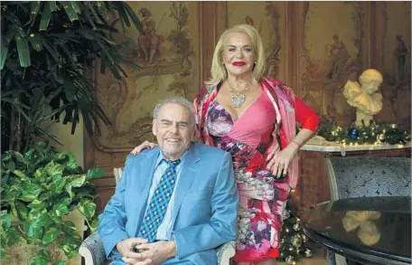  ?? Katie Falkenberg Los Angeles Times ?? ROBERT COHEN, shown with his wife, Beverly, partnered with his brother Joseph Cohen in building the Four Seasons Los Angeles.