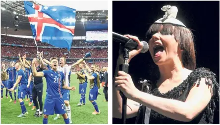  ??  ?? National pride: From Iceland’s football team to its pop queen Bjork, many of the Nordic countrymen are bilingual, due to the effective measures in preserving the Icelandic language amid the English ‘invasion’.