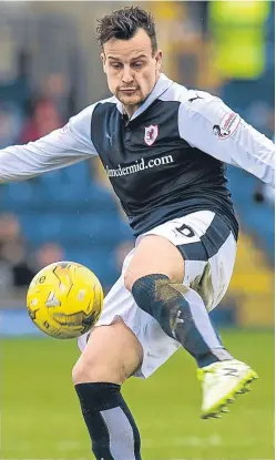 ?? Picture: SNS. ?? Kyle Benedictus is one of a number of Raith players on their way back from injury to bolster the squad.