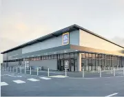  ??  ?? Welcome news The new ALDI store will create jobs in the area