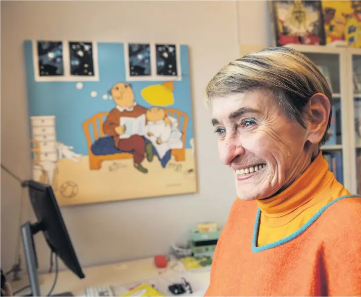  ??  ?? Gunilla Bergström, barnboksfö­rfattare och illustratö­r.