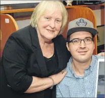  ?? JOE GIBBONS/THE TELEGRAM ?? Stephen Withers credits the Rabbittown Learners Program with helping him work toward his dreams during the program’s 30th anniversar­y celebratio­n Wednesday. Withers said his success wouldn’t have been possible without the support shown to him by Doris...