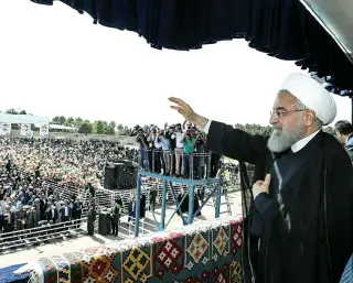  ?? DR ?? Dirigentes iranianos manifestam apreensão com as novas sanções dos EUA