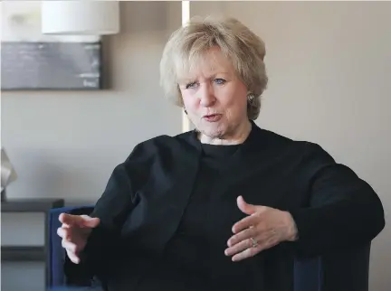  ?? MICHELLE BERG ?? Former prime minister Kim Campbell says one of Canada’s big challenges these days is its relationsh­ip with the United States.