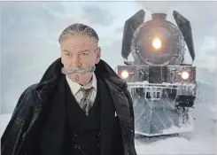  ?? NICOLA DOVE ?? Kenneth Branagh in “Murder on the Orient Express:” His portrayal of Hercule Poirot was convincing.