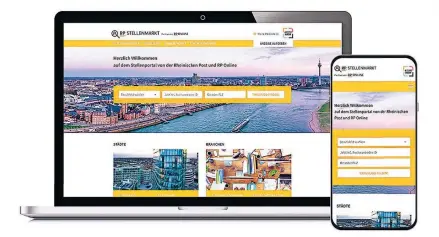  ?? FOTO: RP ?? Das neue Stellenpor­tal ist natürlich für alle digitalen Endgeräte geeignet.