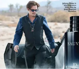  ??  ?? Johnny Depp in the fragrance
film, shot by Jean- Baptiste
Mondino