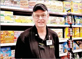  ?? RACHEL DICKERSON/MCDONALD COUNTY PRESS ?? Rick Flynn of Noel is pictured at Harps. He recently retired after working at Harps for 45 years.