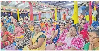 ?? ?? 1. Assistant Minister for Women, Children and Social Protection Sashi Kiran with other women during the Ram Lalla Utsav celebratio­n in Nadi.