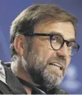  ??  ?? 0 Jurgen Klopp: Proud of team.