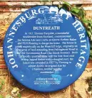  ?? The Heritage Portal ?? Duntreath’s blue plaque.