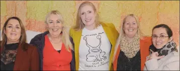  ??  ?? Sheila McShane, Ann Stewart, Aislinn Clark, Rose Coleman and Natasha McShane at the screening of Aislinn’s film, ‘The Devil’s Doorway’ in An Tain Arts Centre.