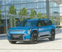  ?? KIA AMERICA ?? Kia’s EV9 SUV also has an impressive­ly quick charging speed.