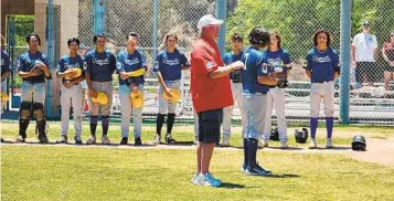  ?? MARTY CONRAD ?? Post 416 Commander Peter-Rolf Ohnstad (center) has taken the lead in organizing American Legion locally.