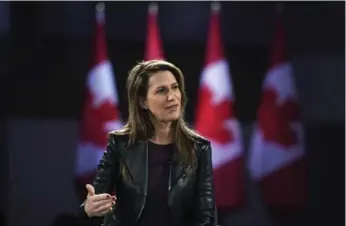  ?? JUSTIN TANG/THE CANADIAN PRESS ?? Caroline Mulroney admitted Friday her entry into the race came about “very, very quickly.”