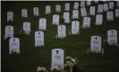  ?? Carlos Barría/Reuters ?? An art installati­on in Minneapoli­s, Minnesota, called Say Their Names honors people who were killed by police. Photograph: