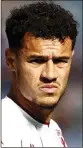  ?? ?? RESTING UP: Coutinho could stay put at Villa