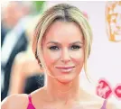  ??  ?? TV personalit­y Amanda Holden.