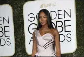  ?? JAY L. CLENDENIN — LOS ANGELES TIMES ?? Naomi Campbell arrives at the 74th annual Golden Globe Awards show in Beverly Hills on Jan. 8, 2017.