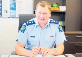  ?? Photo / Bevan Conley ?? Police area commander Whanganui-Ruapehu Inspector Nigel Allan has been very impressed with how the community have taken responsibi­lity in level 2.