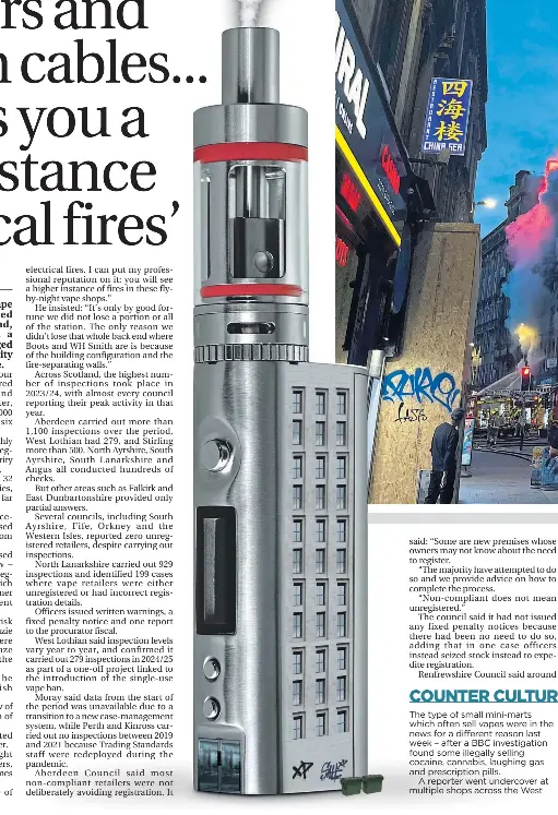 Fly-by-night vape shops have banks of chargers and extension cables... that  gives you a higher instance of electrical fires' - PressReader