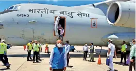  ??  ?? High Commission­er designate Gopal Bogley at the airport