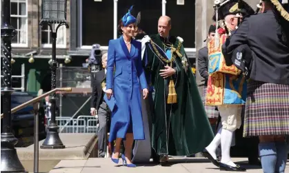  ?? ?? The Prince and Princess of Wales at a ceremony marking King Charles III’s coronation in Edinburgh, last month. The prince wore his RAF uniform. Photograph: Getty Images