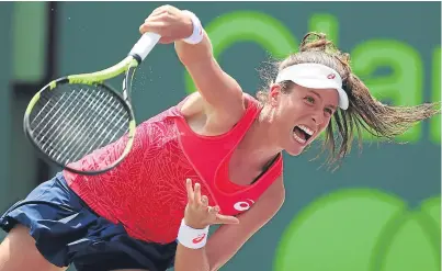  ?? Picture: Getty Images. ?? Johanna Konta: up to a career-high ranking of seven after victory in Miami.