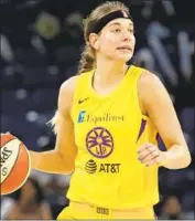  ?? Charles Rex Arbogast Associated Press ?? SYDNEY WIESE of the Sparks is the first WNBA player to test positive for the novel coronaviru­s.