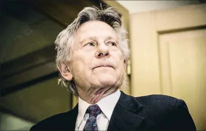  ?? NURPHOTO / GETTY ?? Polanski, poc donat a comparèixe­r en públic, en una de les comptades imatges recents que hi ha d’ell