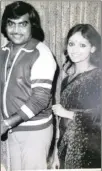  ??  ?? Pinky Mothie and her late husband, D Mothie, when they started out in the entertainm­ent industry.