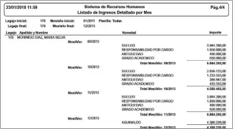  ??  ?? Sueldo que percibía la esposa del fiscal cuando era funcionari­a del Fondo Ganadero.